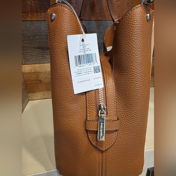 NWT Kate Spade New York Patchwork Suede Leila In Warm Ginger - Picture 6 of 14